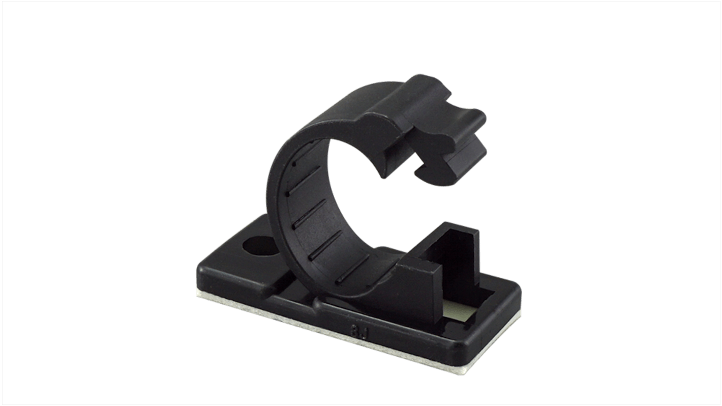 RS PRO Black Nylon C Clamp, 12mm Max. Bundle