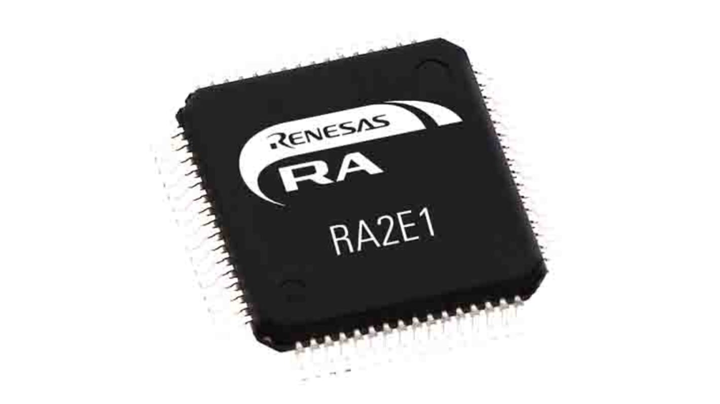 Microcontrôleur, 32bit, 128 Ko RAM, 512 Ko, 100MHz, QFP 64, série RA4M2