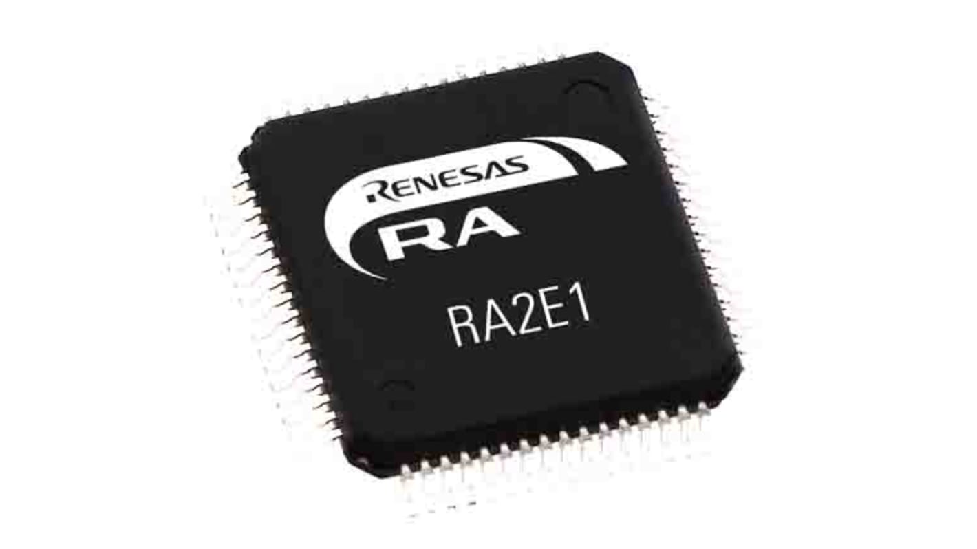 Microcontrolador MCU Renesas Electronics R7FA4M2AD3CFM#AA0, núcleo ARM Cortex M33 de 32bit, RAM 128 kB, 100MHZ, QFP de