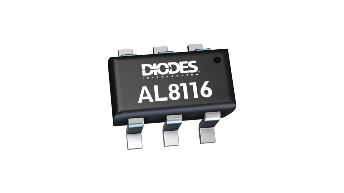 DiodesZetex LEDドライバ IC, 30mA, 200mW, ポテンショメータ 調光 6-Pin SOT-26