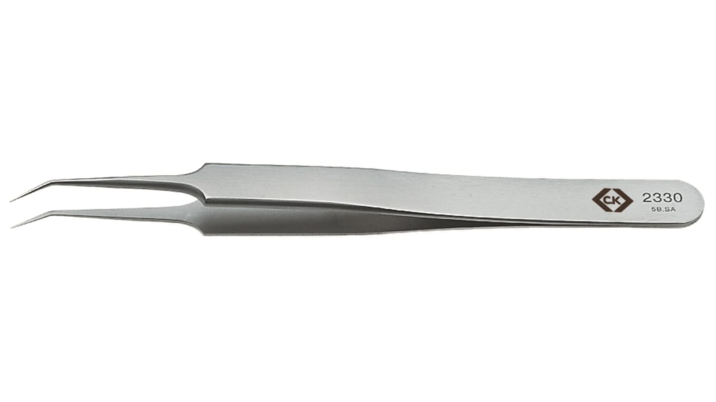 EUROSTAT 110 mm, Stainless Steel, ESD Tweezers