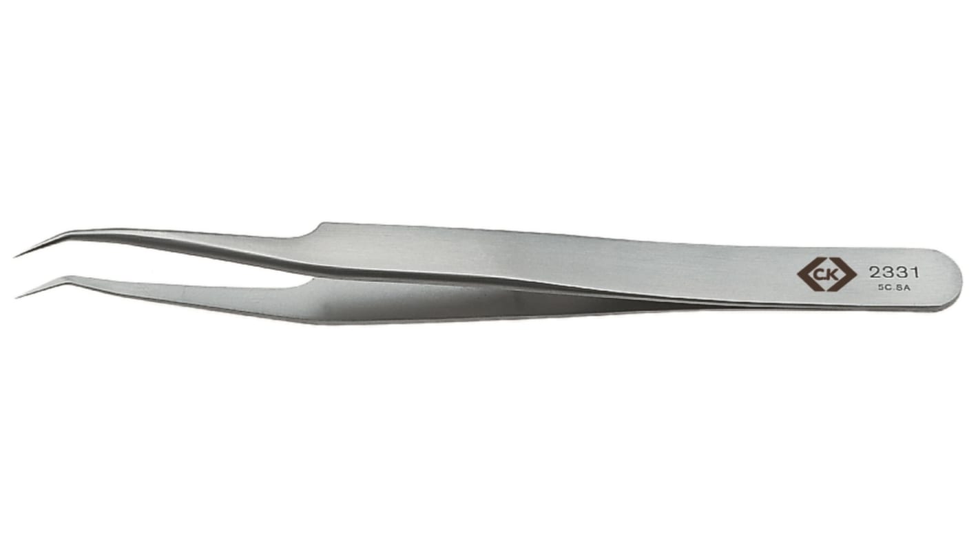 EUROSTAT 115 mm, Stainless Steel, ESD Tweezers