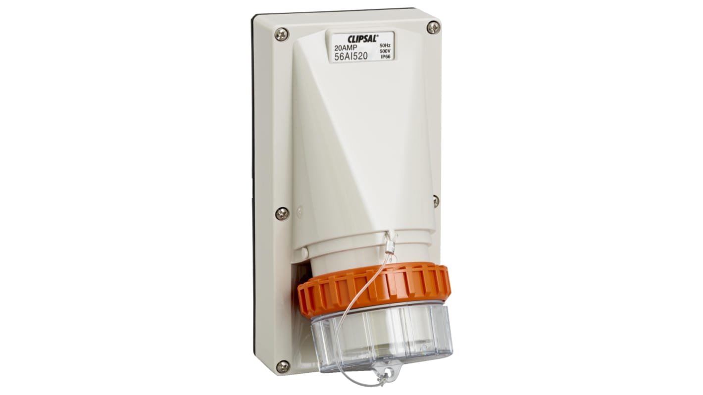 Clipsal Electrical IP66 Grey, Rated At 32A, 500 V