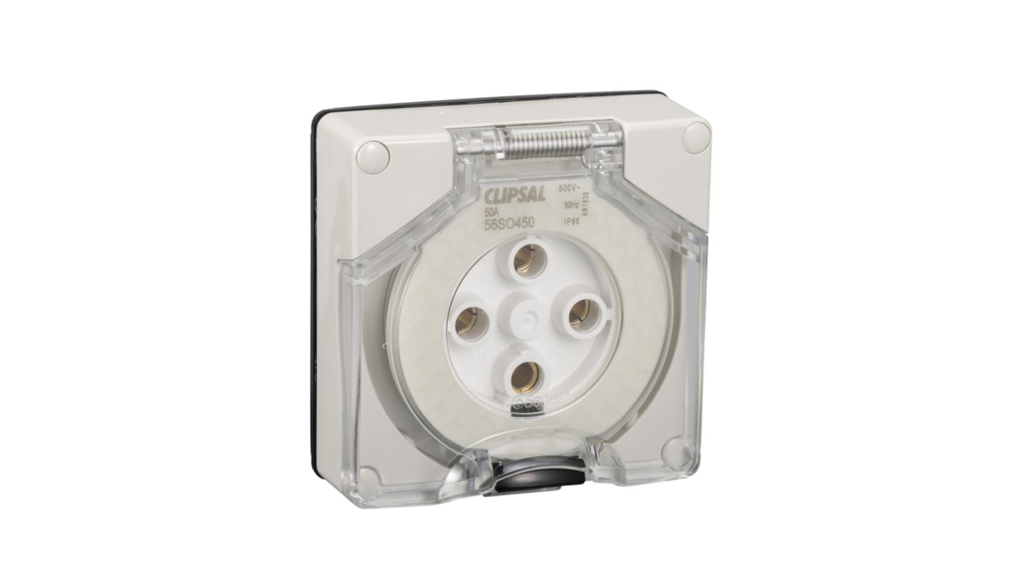 Clipsal Electrical Grey, Rated At 50A, 500 V