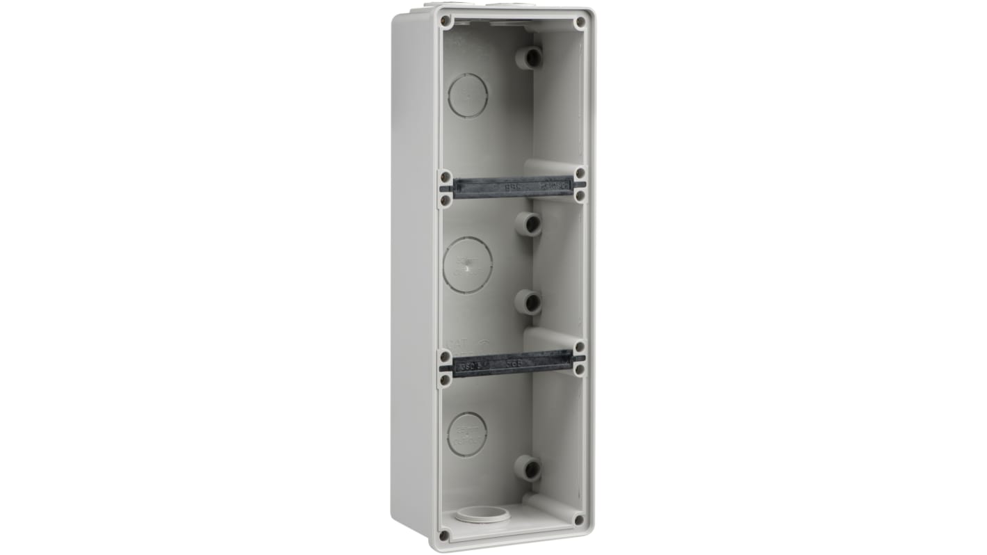 Clipsal Electrical Easy56 Grey PVC Back Box, IP66, 3 Gangs, 294 x 101 x 63mm