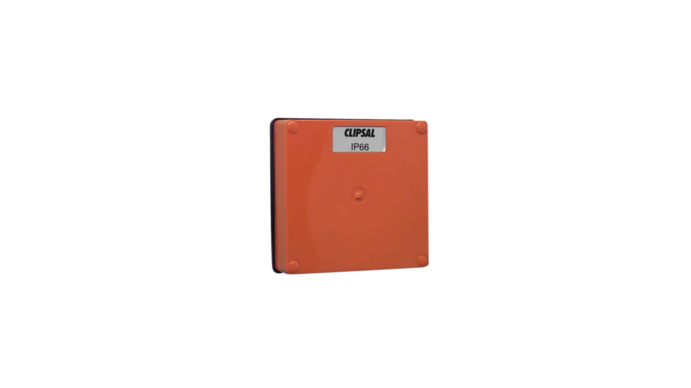 Clipsal Electrical 56 Series Series Lid, 35mm H, 95mm W, 95mm L for Use with 56 Series Enclosures