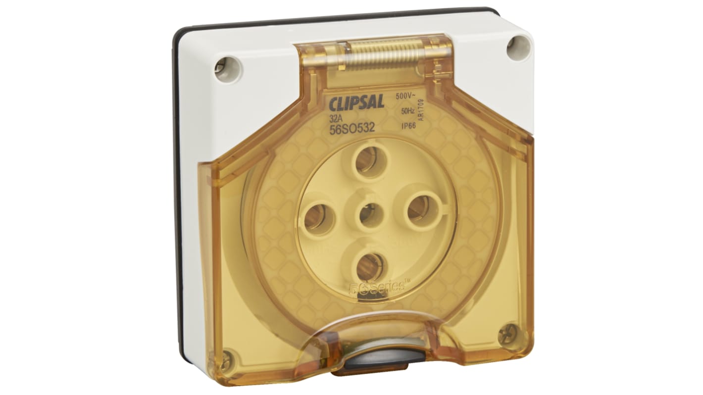 Clipsal Electrical White, Rated At 32A, 500 V