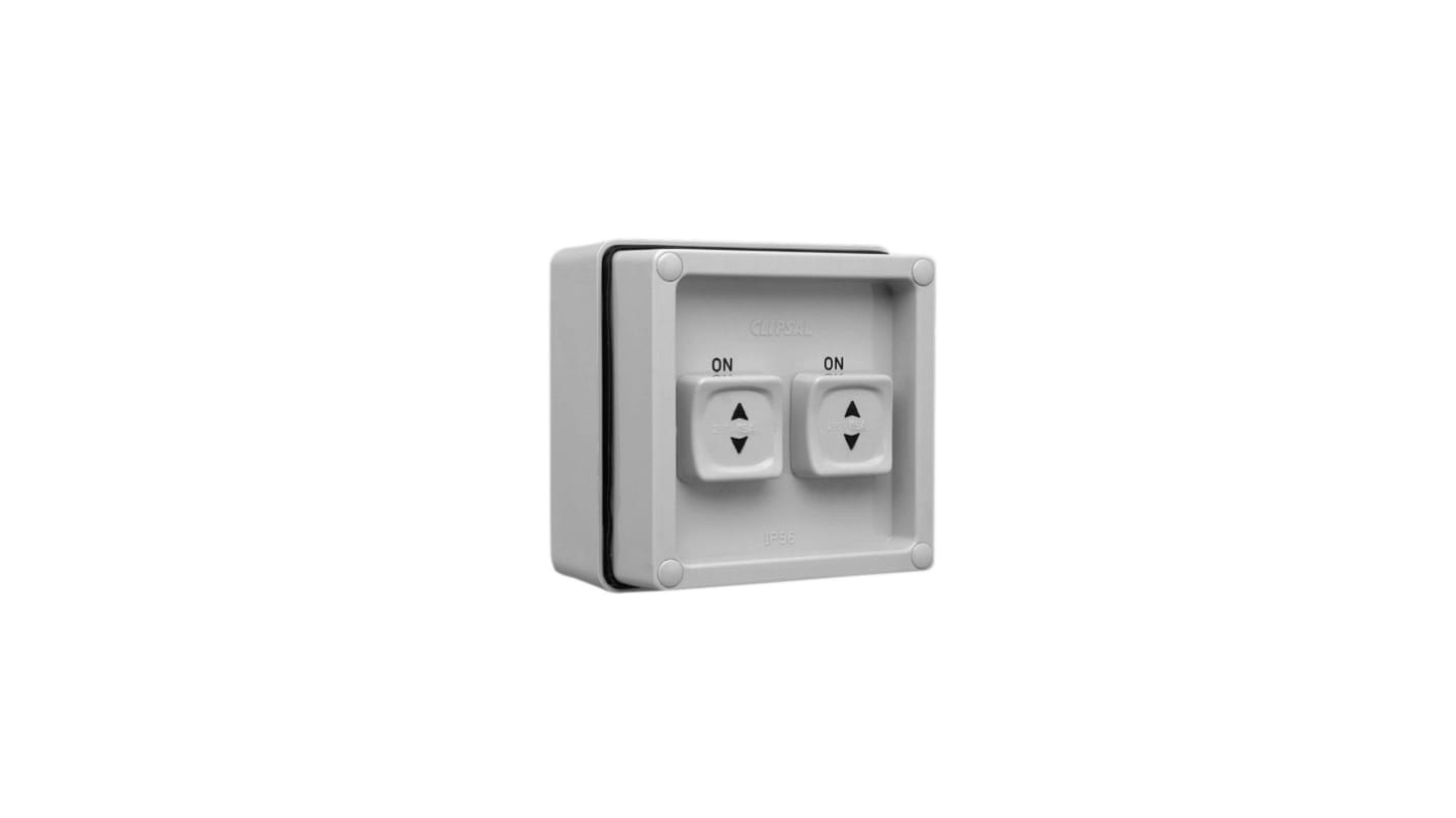 Clipsal Electrical 1P Pole Surface Mount Isolator Switch - 15A Maximum Current, IP56