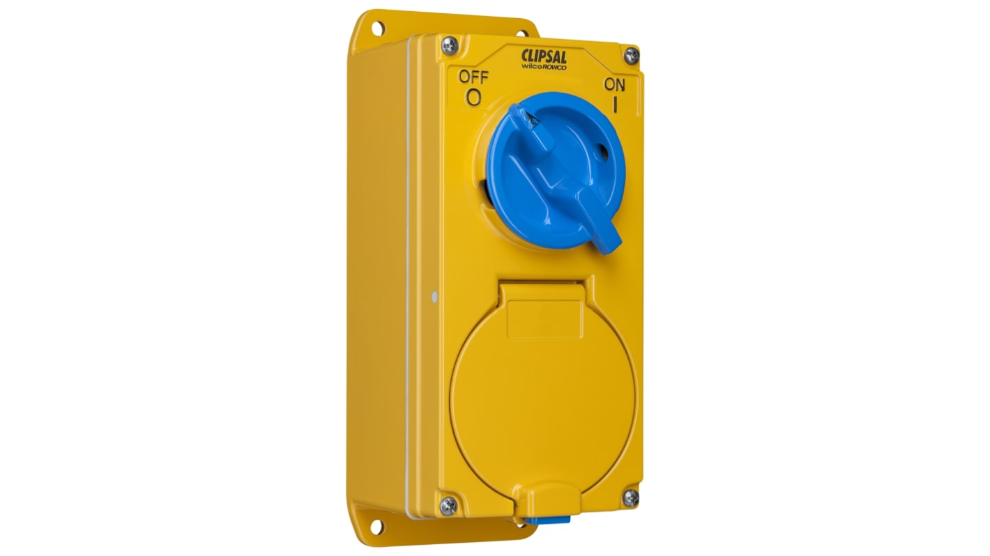 Clipsal Electrical Yellow, Rated At 32A, 500 V