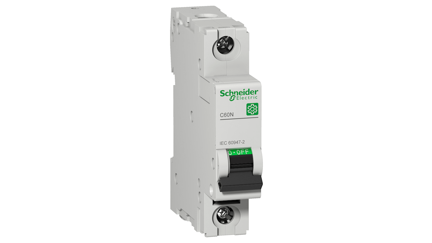 Schneider Electric Multi 9 C60N MCB, 1P, 6A Curve C, 10 kA Breaking Capacity