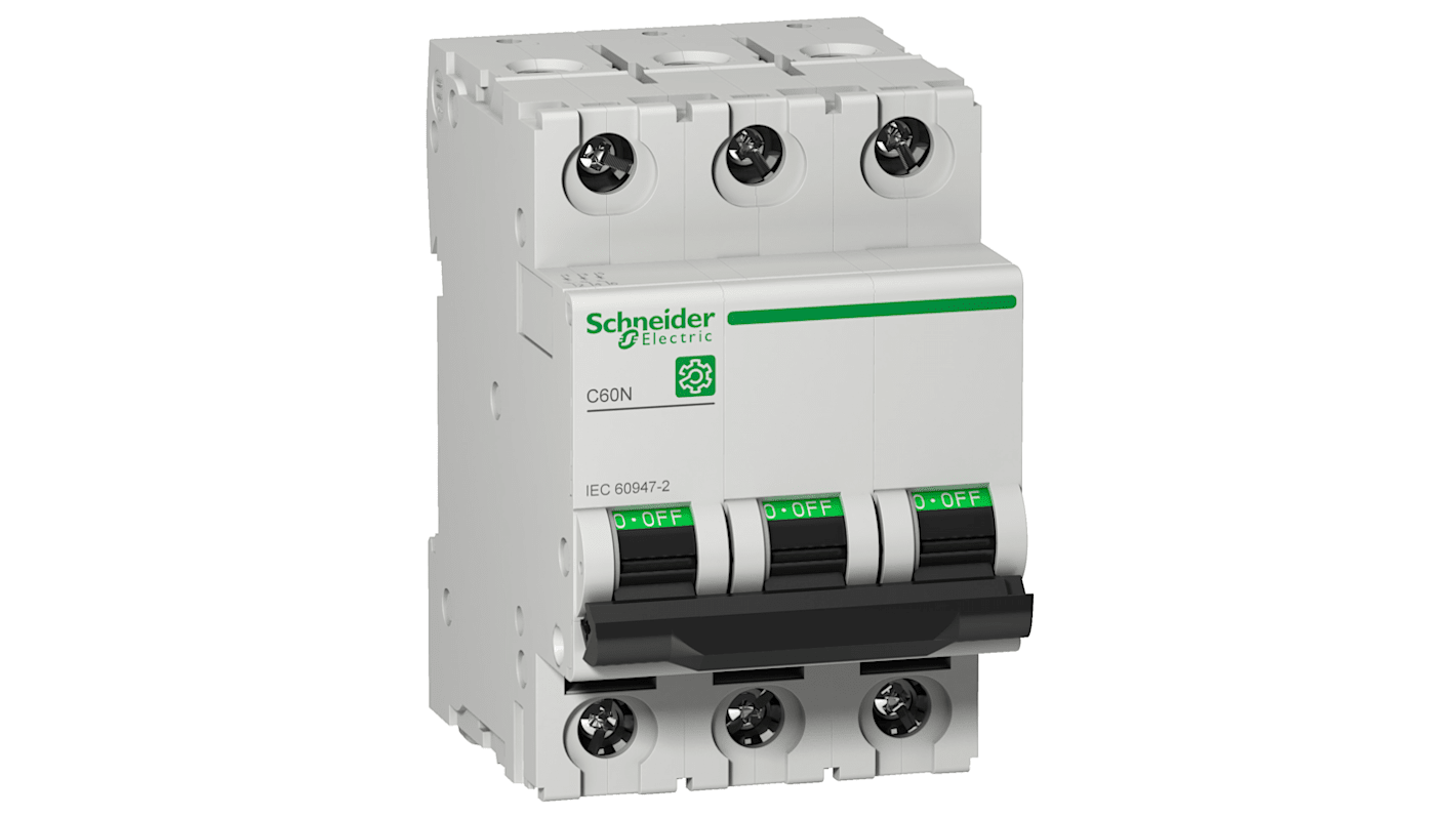 Schneider Electric C60N MCB Leitungsschutzschalter Typ C, 3-polig 32A, Abschaltvermögen 10 kA Multi 9