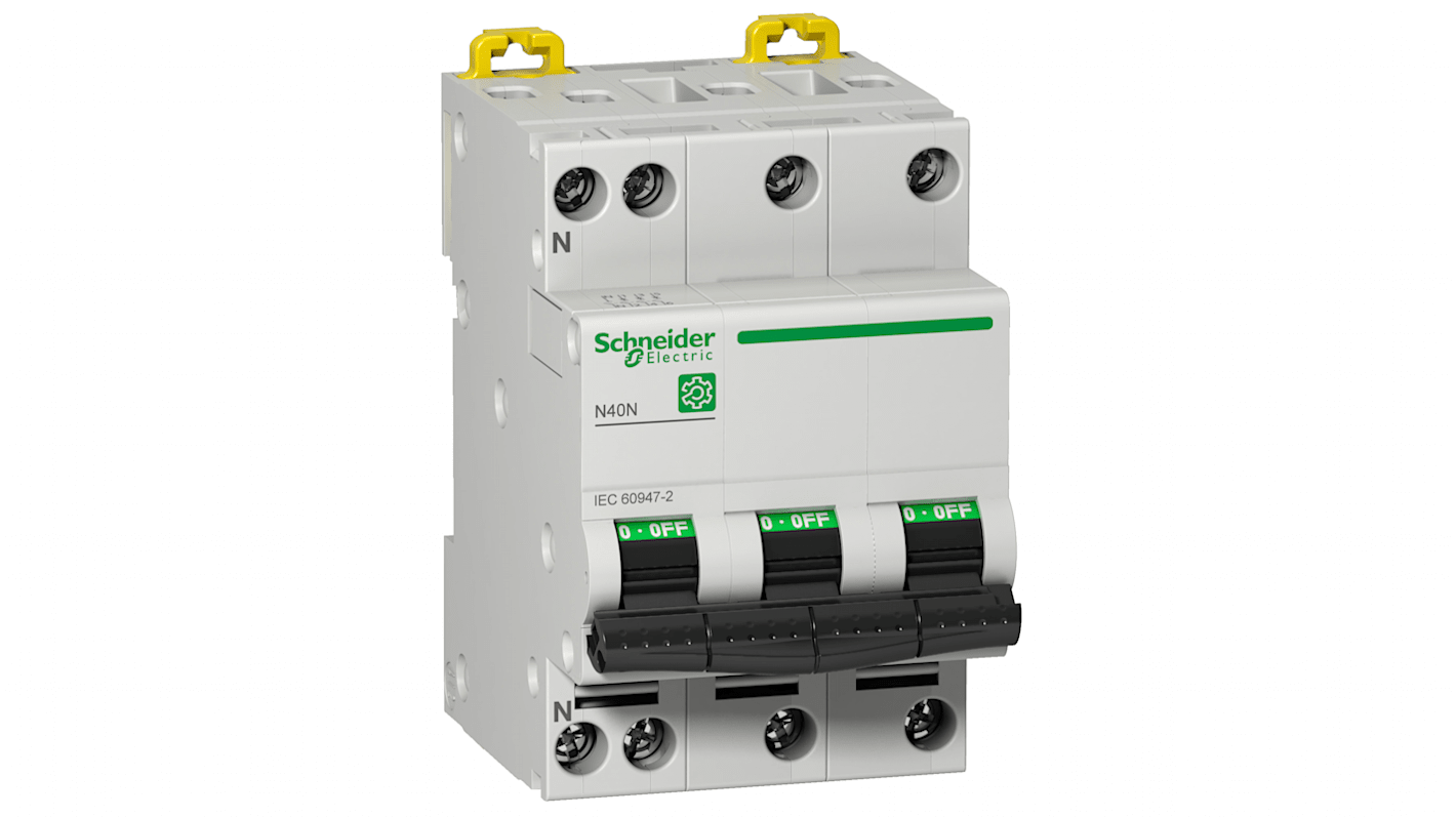 Schneider Electric N40N MCB Leitungsschutzschalter Typ C, 3-polig 16A, Abschaltvermögen 10 kA Multi 9