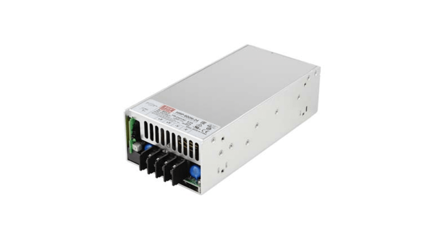 Mean Well Switching Power Supply, HRP-600N-48, 48V dc, 13A, 634W, 1 Output, 85 → 264V ac Input Voltage