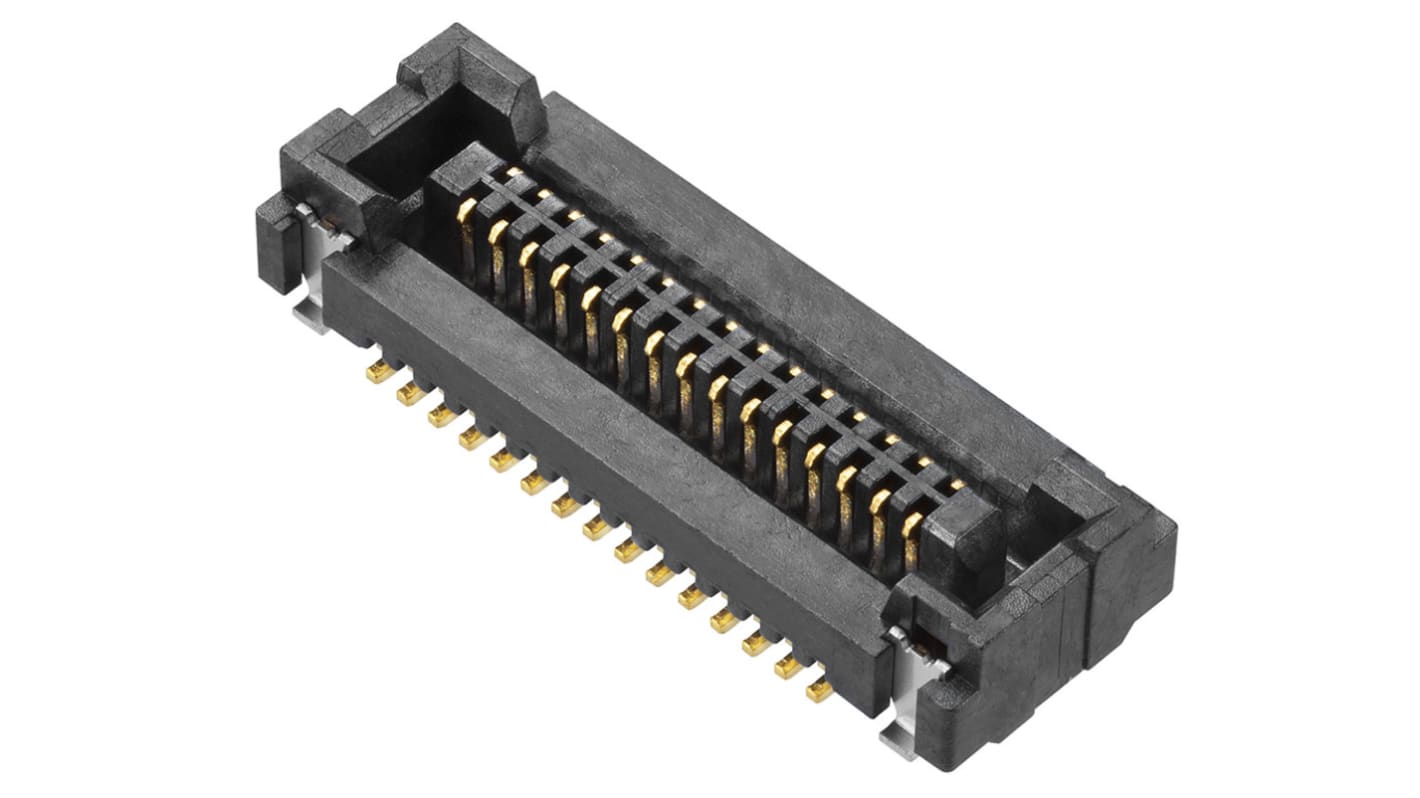 Molex FSB3 Series Vertical Surface Mount PCB Socket, 40-Contact, 2-Row, 0.4mm Pitch