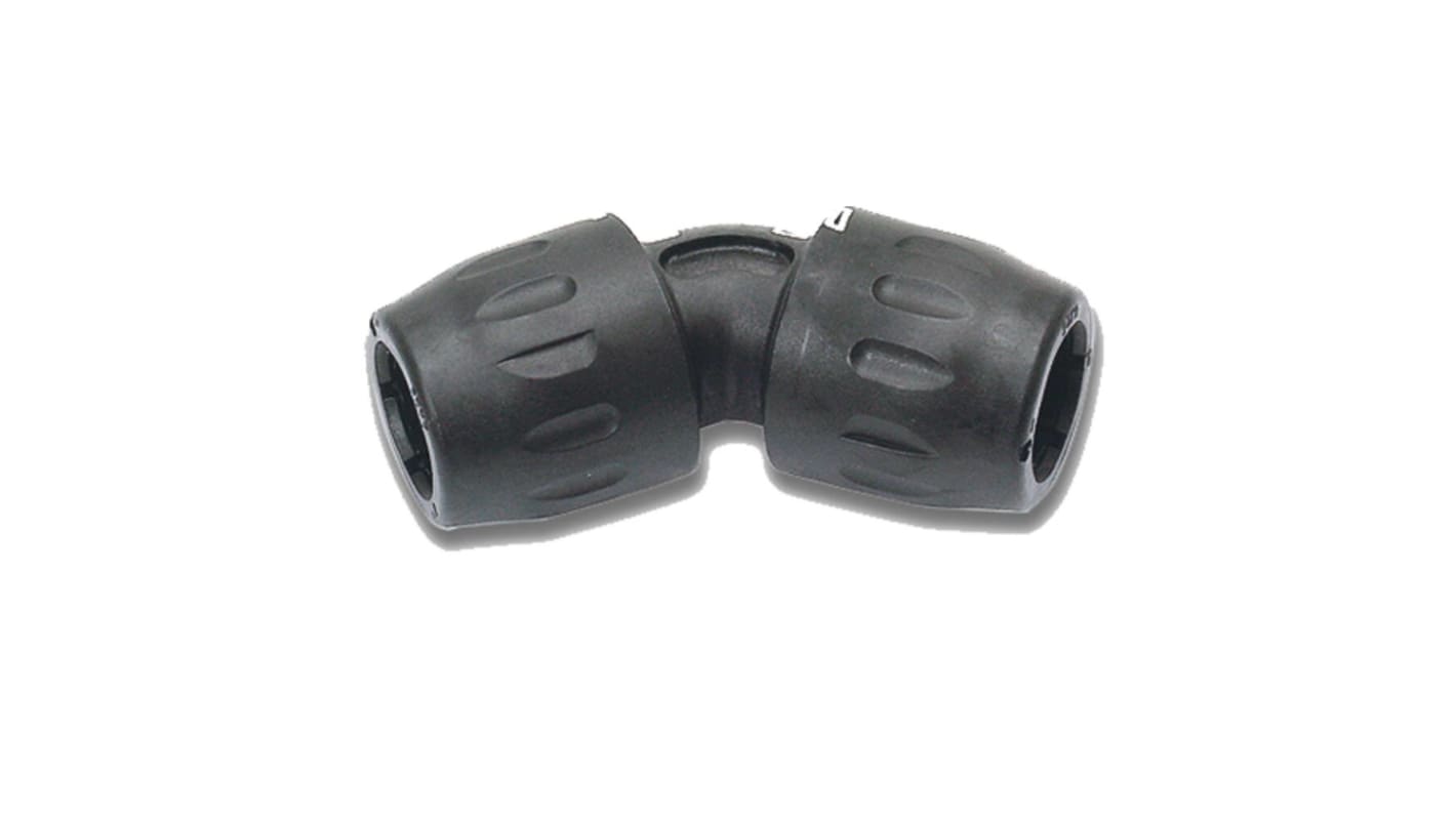 Transair 16 Bar Glass Fibre Reinforced PA Elbow Connector, 67mm outside diameter