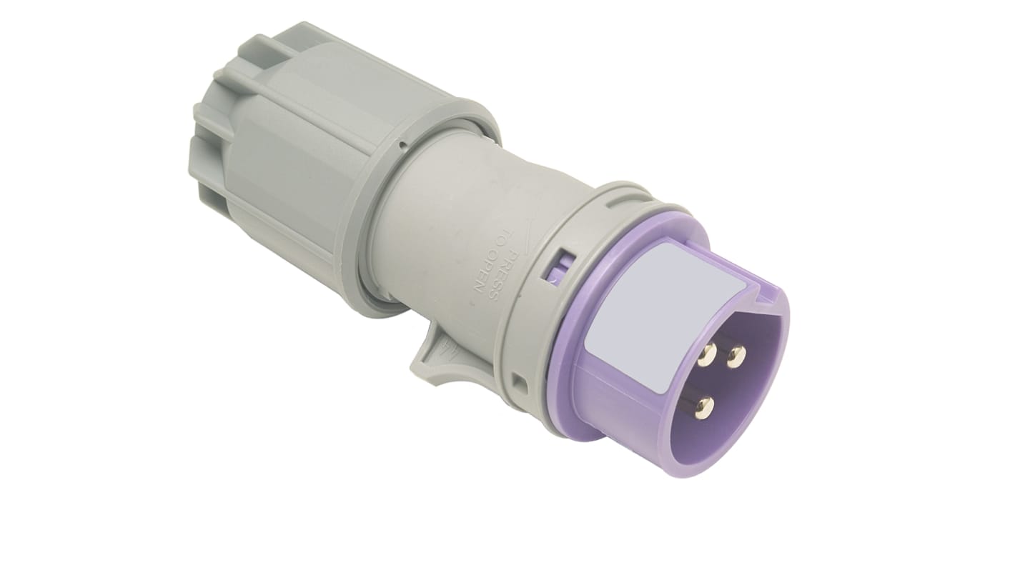 Connecteur industriel RS PRO, 3P, 16A, 20 → 25 V., Montage sur câble