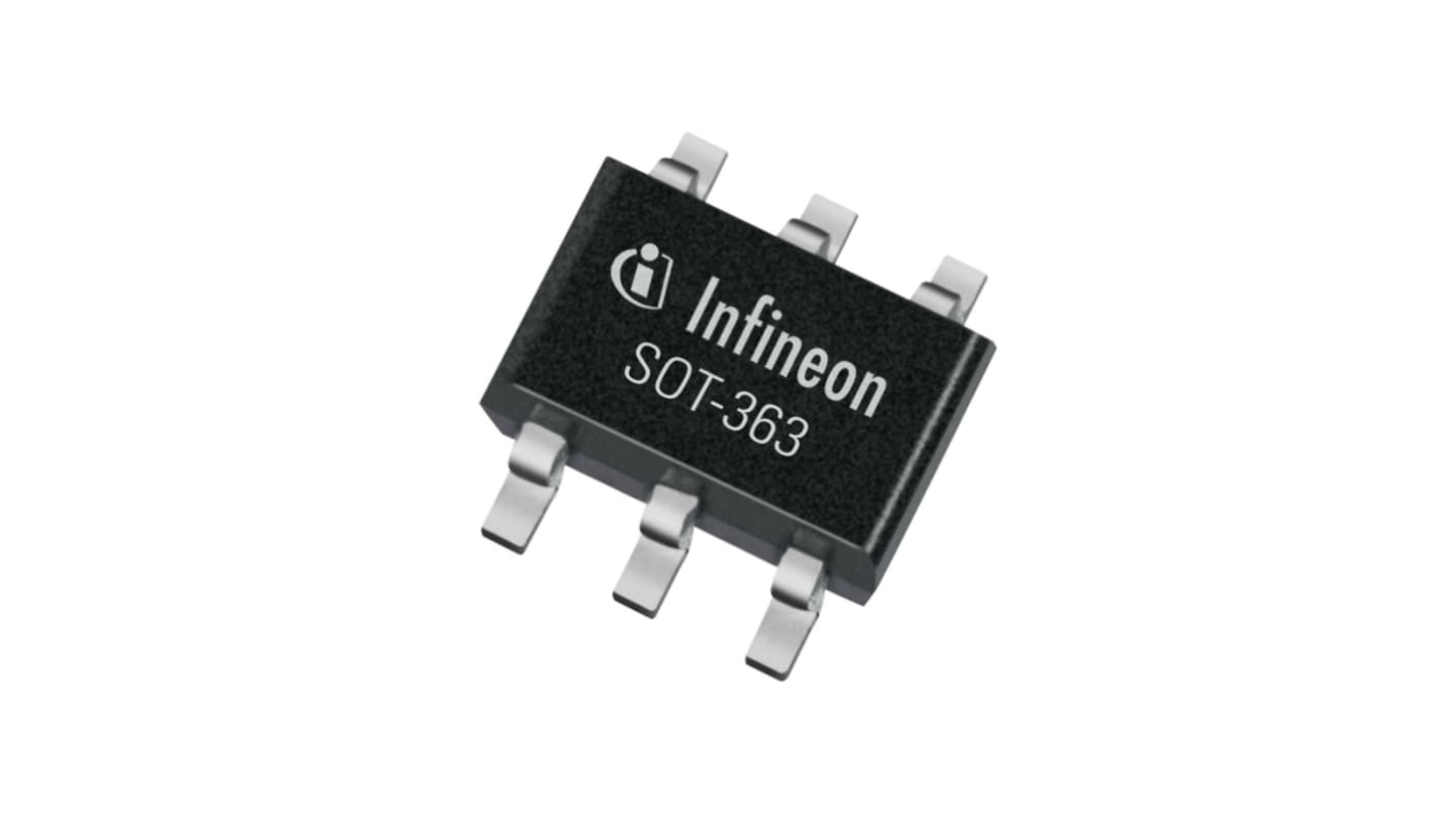 N-Channel MOSFET, 1.5 A, 20 V, 6-Pin SOT-363 Infineon BSD214SNH6327XTSA1