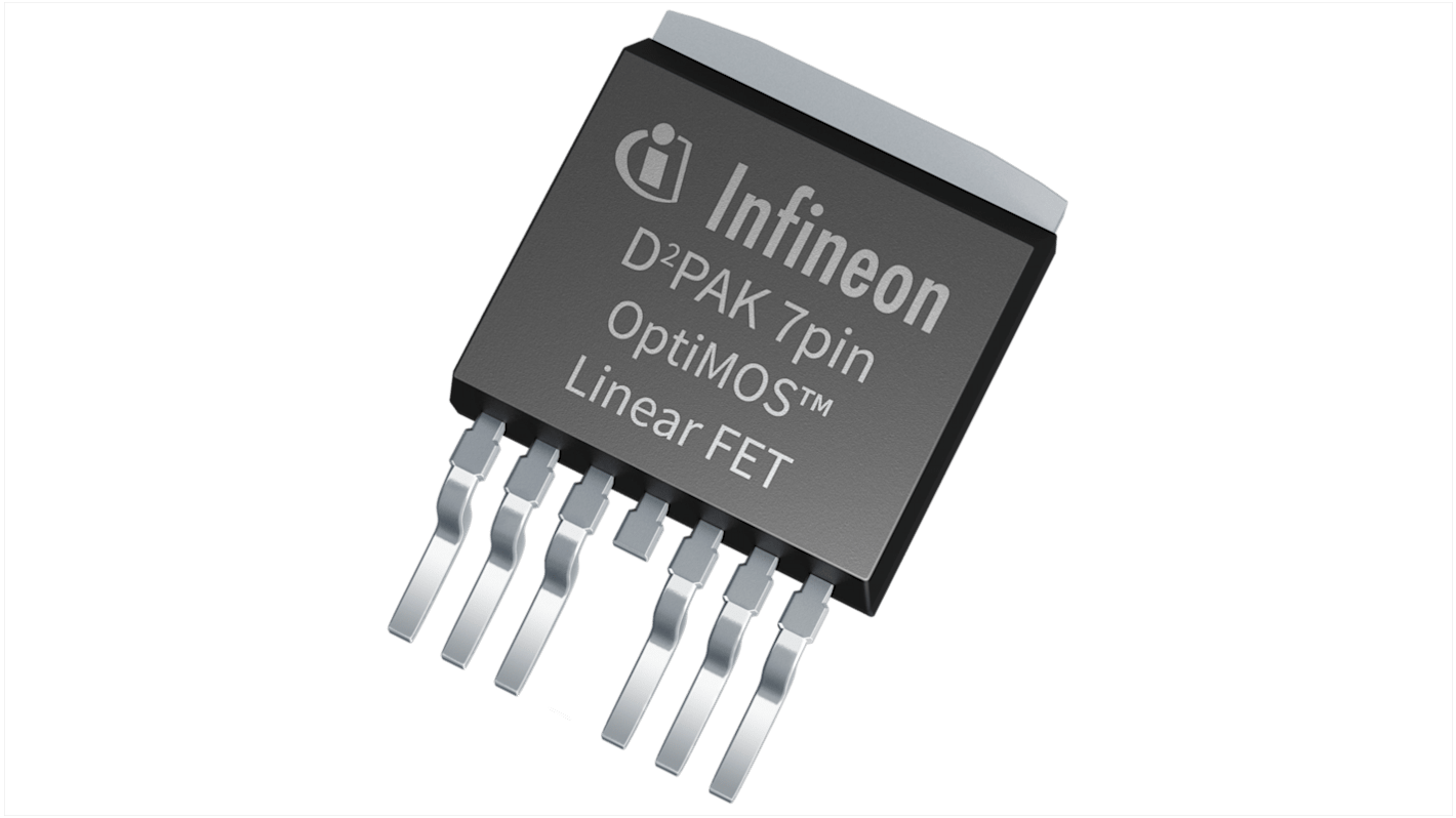 MOSFET Infineon IPB017N10N5LFATMA1, VDSS 100 V, ID 180 A, D2PAK-7 de 7 pines