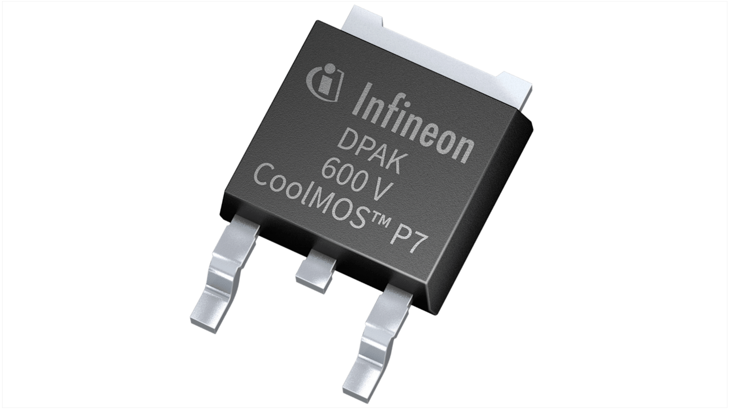 MOSFET Infineon IPD60R180P7ATMA1, VDSS 600 V, ID 18 A, DPAK (TO-252) de 3 pines