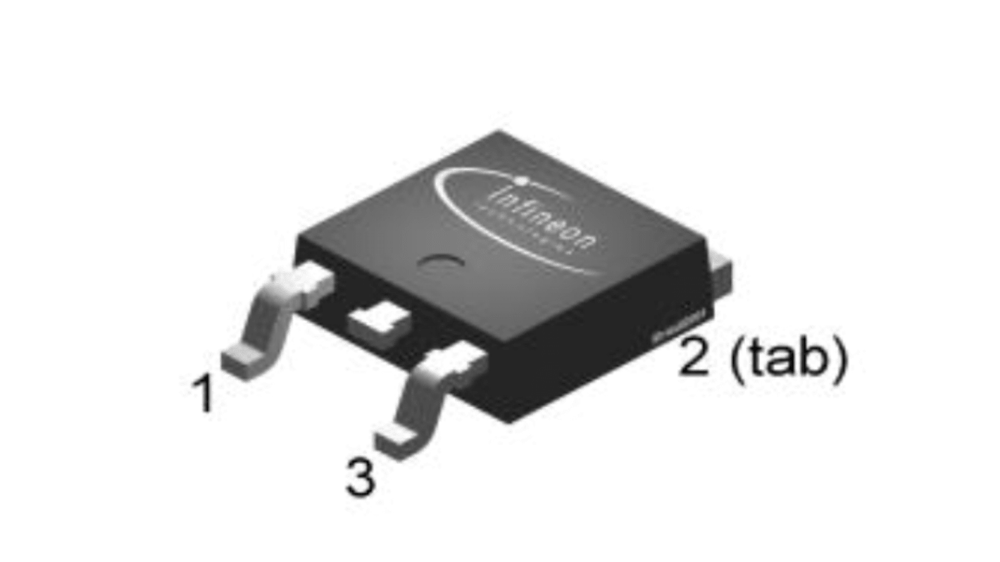 MOSFET Infineon canal N, DPAK (TO-252) 70 A 120 V, 3 broches