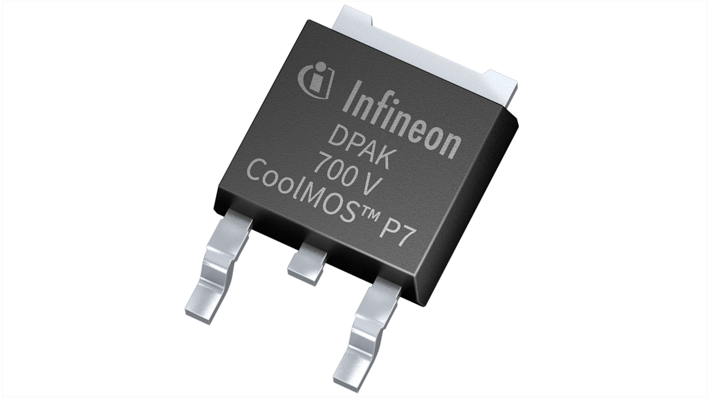 Infineon Nチャンネル MOSFET700 V 6 A 表面実装 パッケージDPAK (TO-252) 3 ピン