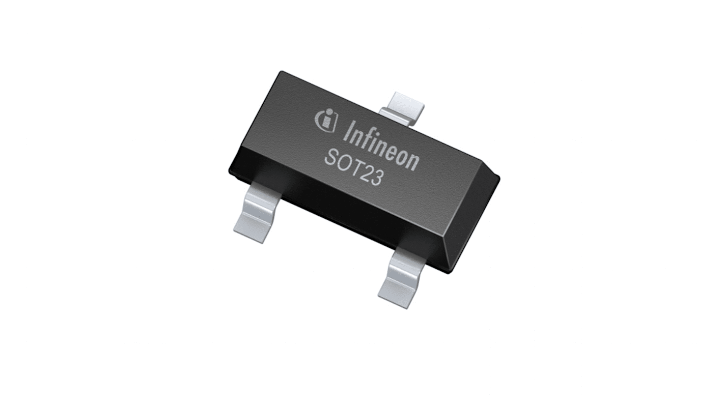 MOSFET Infineon canal N, SOT-23 200 mA 60 V, 3 broches