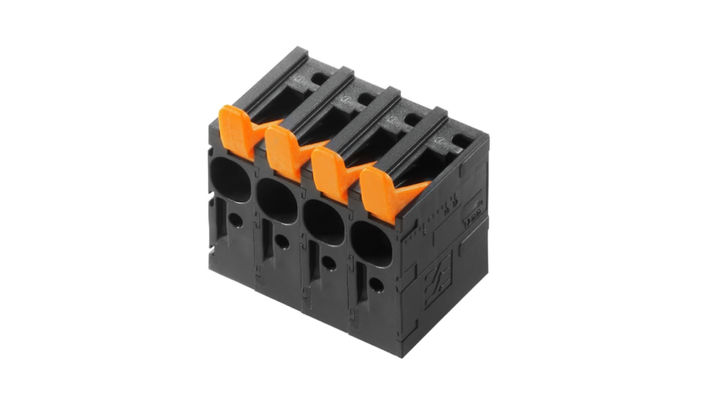 Weidmuller LL Series PCB Terminal Block, 6-Contact, 7.5mm Pitch, PCB Mount, 1-Row