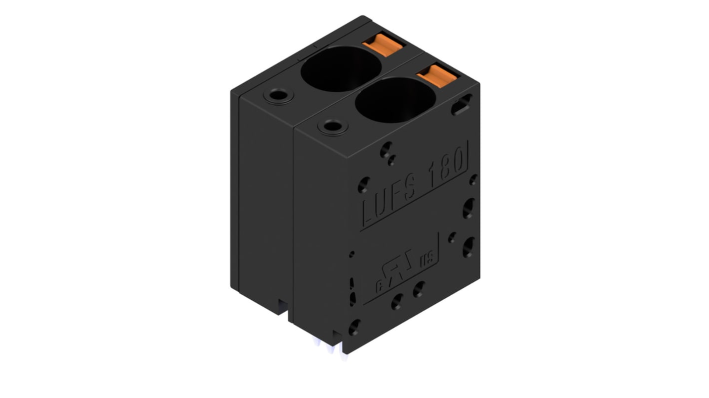 Weidmuller LU Series PCB Terminal Block, 3-Contact, 15mm Pitch, PCB Mount, 1-Row