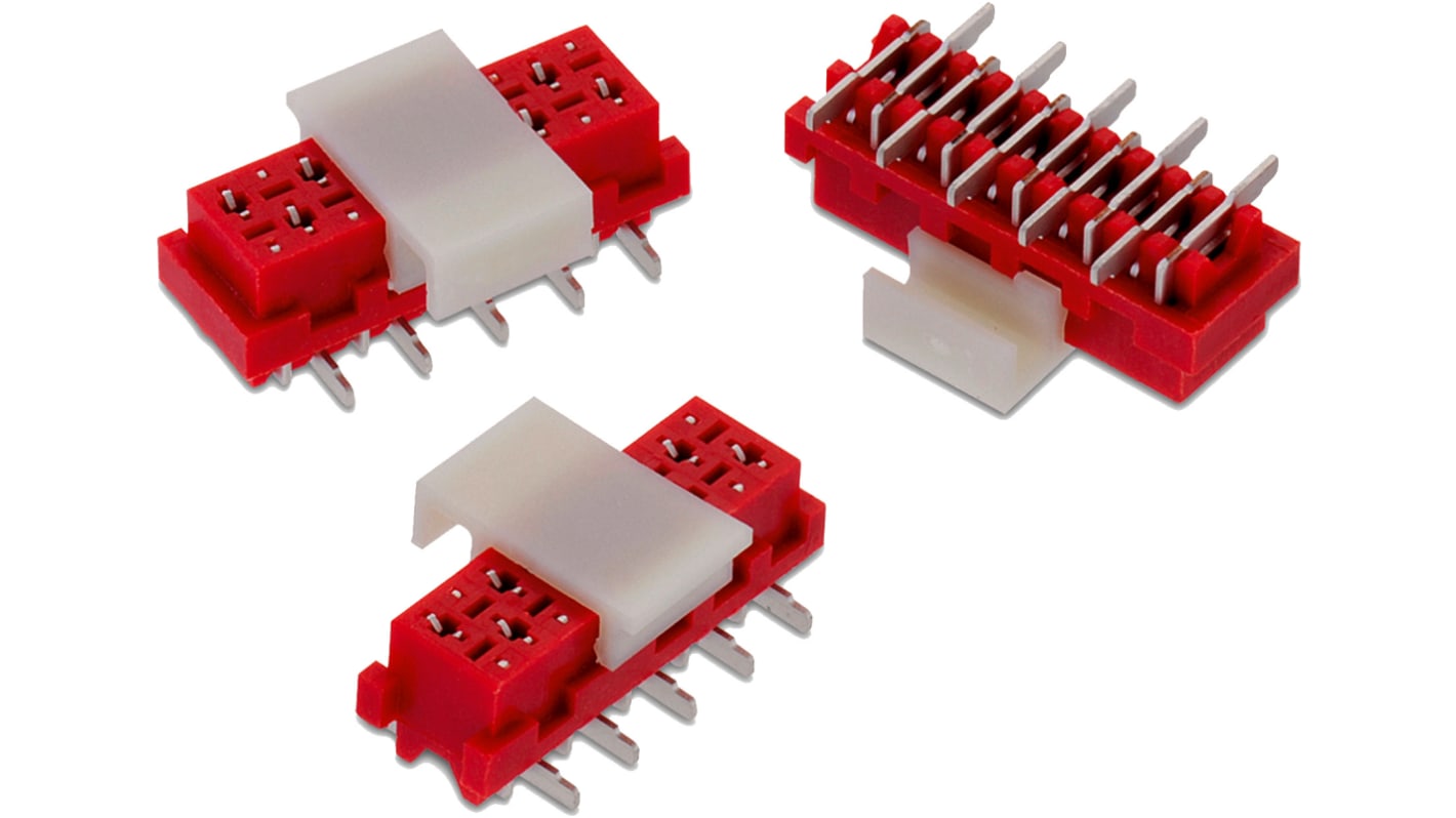 Wurth Elektronik WR-MM Leiterplatten-Stiftleiste Gerade, 14-polig / 2-reihig, Raster 2.54mm