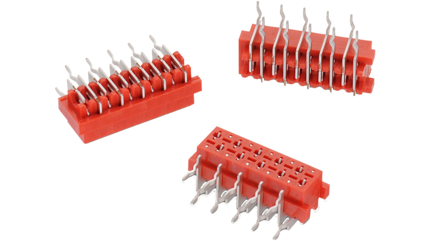 Wurth Elektronik WR-MM Series Right Angle PCB Header, 18 Contact(s), 2.54mm Pitch, 2 Row(s)