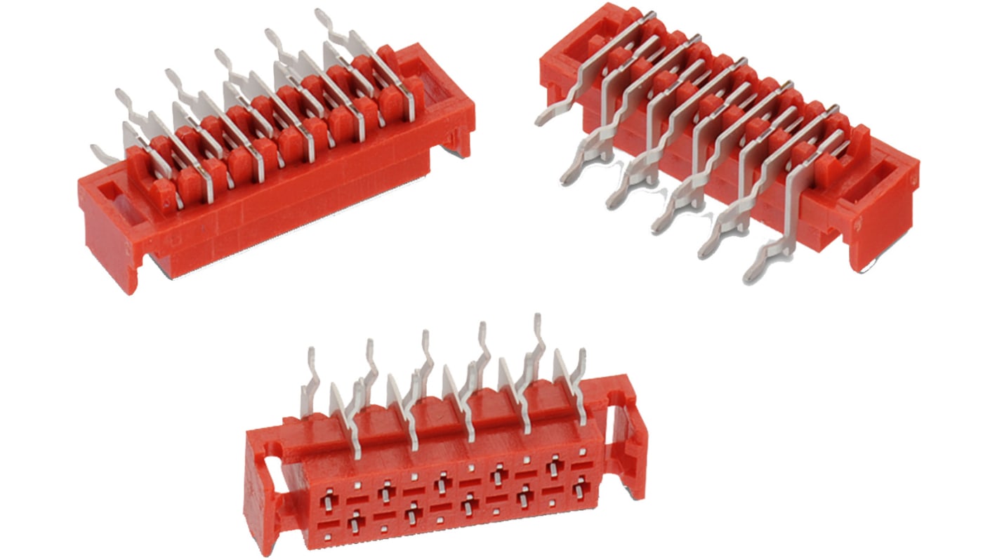 File di contatti PCB Wurth Elektronik, 4 vie, 2 file, passo 2.54mm