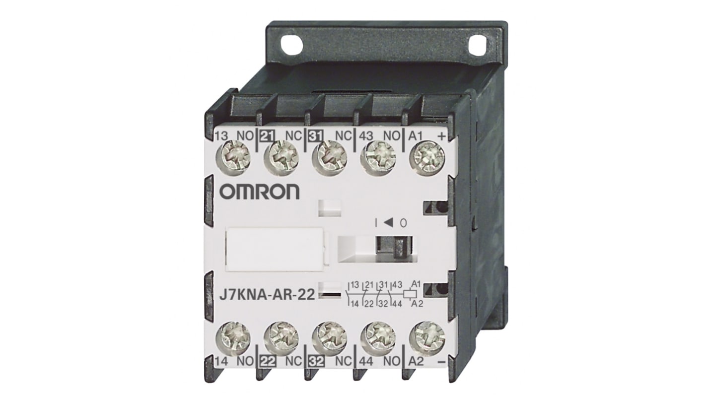 Omron Leistungsschütz / 24 V dc Spule, 4 -polig 2 Öffner + 2 Schließer / 10 A