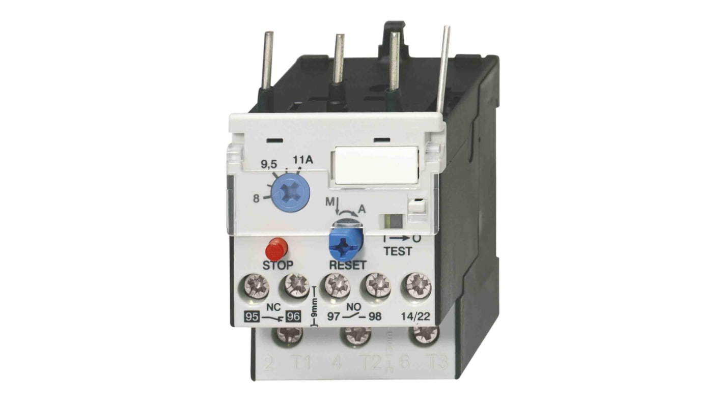 Omron Thermal Overload Relay, 0.4 → 0.6 A F.L.C, 600 mA Contact Rating