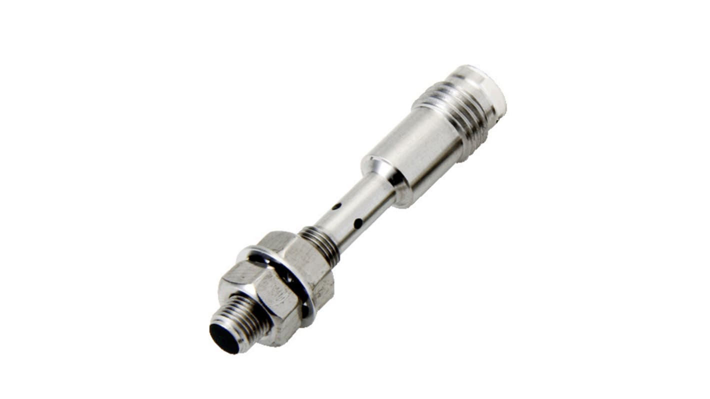 Omron Barrel-Style Inductive Proximity Sensor, M5 x 0.5, 1.2 mm Detection, PNP Output, 10 → 30 V, IP67