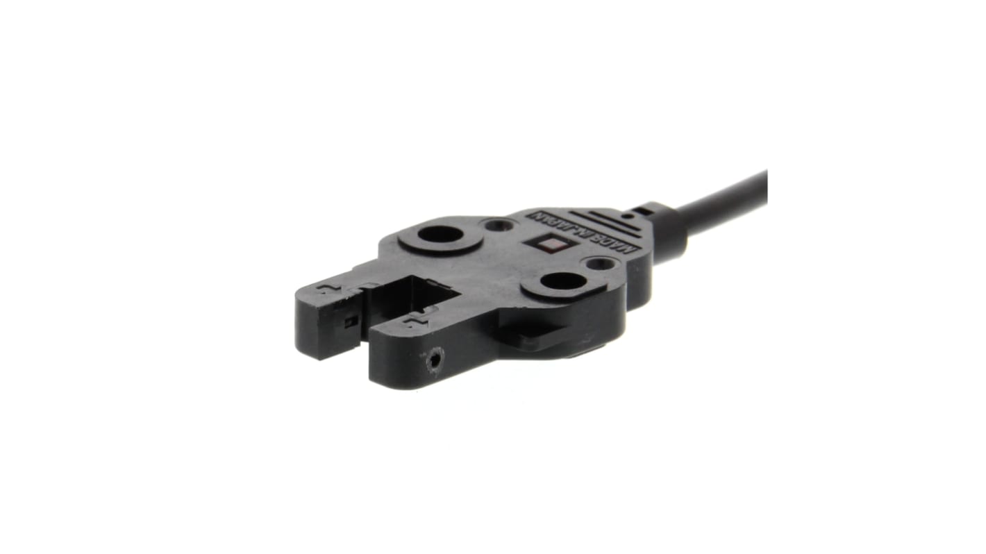 Omron EE Flach Optischer Sensor, Durchgangsstrahl, Bereich 5 mm, NPN Ausgang, Anschlusskabel