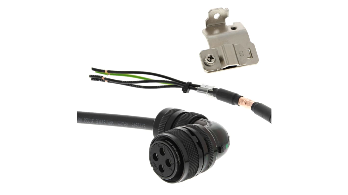 Cable Omron, 400 V, 400 2000 → W, long. 3m, para usar con Servomotor