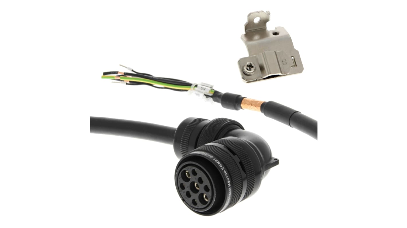 Cable Omron, 400 V, 400 → 5.500 W, long. 15m, para usar con Servomotor