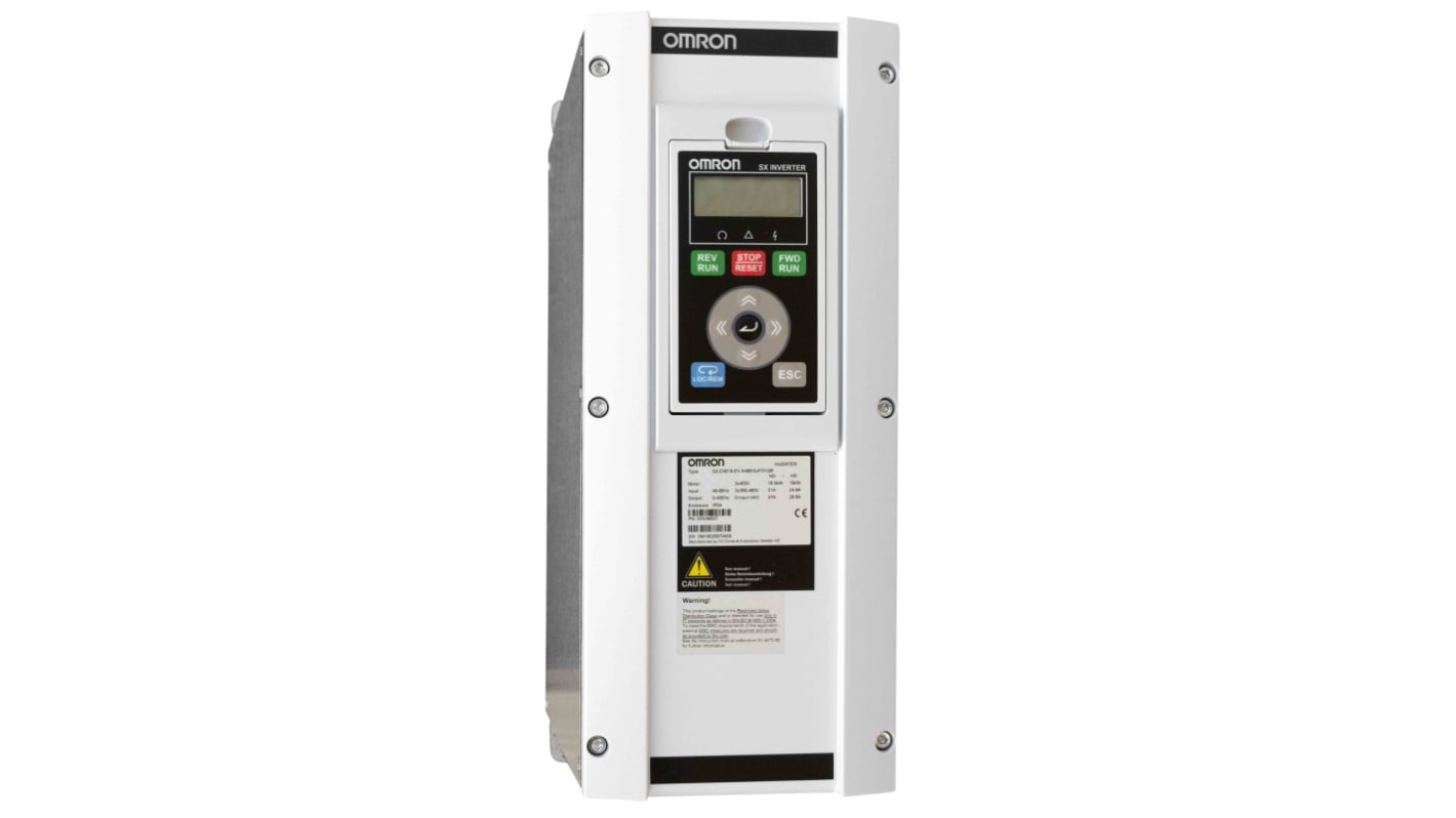 Variador de frecuencia Omron serie SX-A, 15 kW, 690 V ac, 3 fases, 18 A, 400Hz, IP20, EtherCAT, Modbus, PROFINET