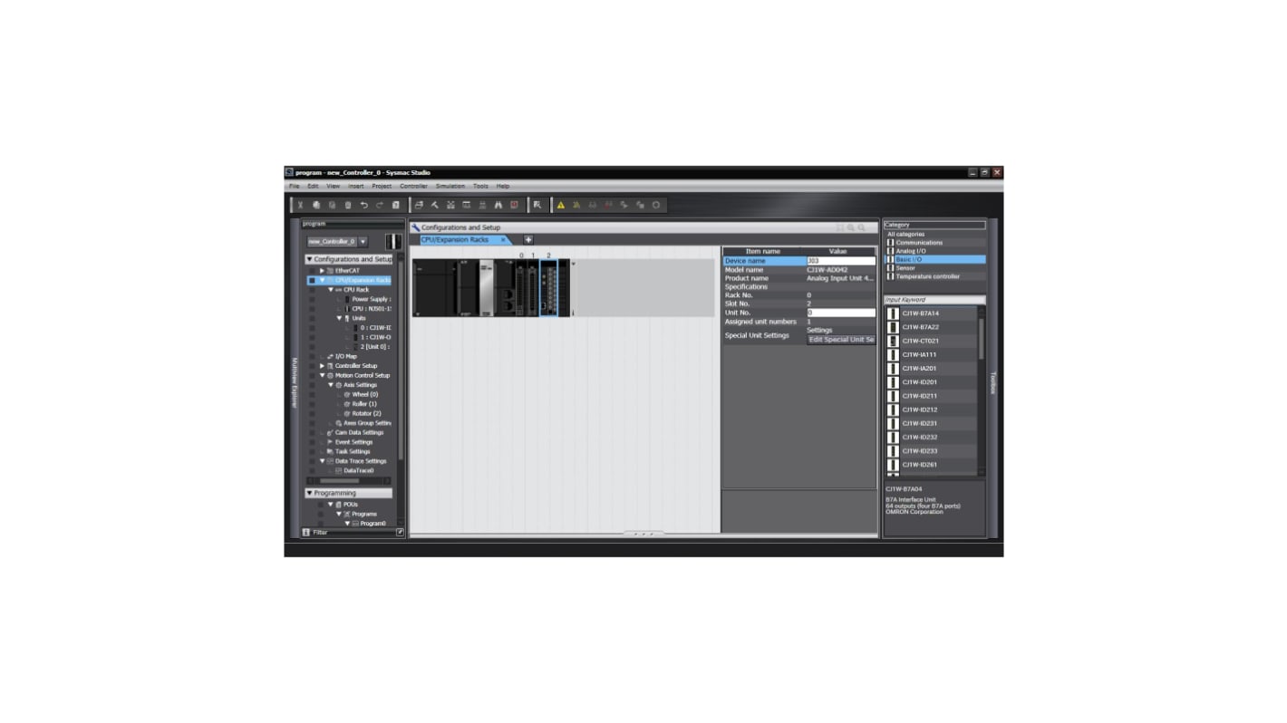 Omron PLC Programming Software for Use with PLC