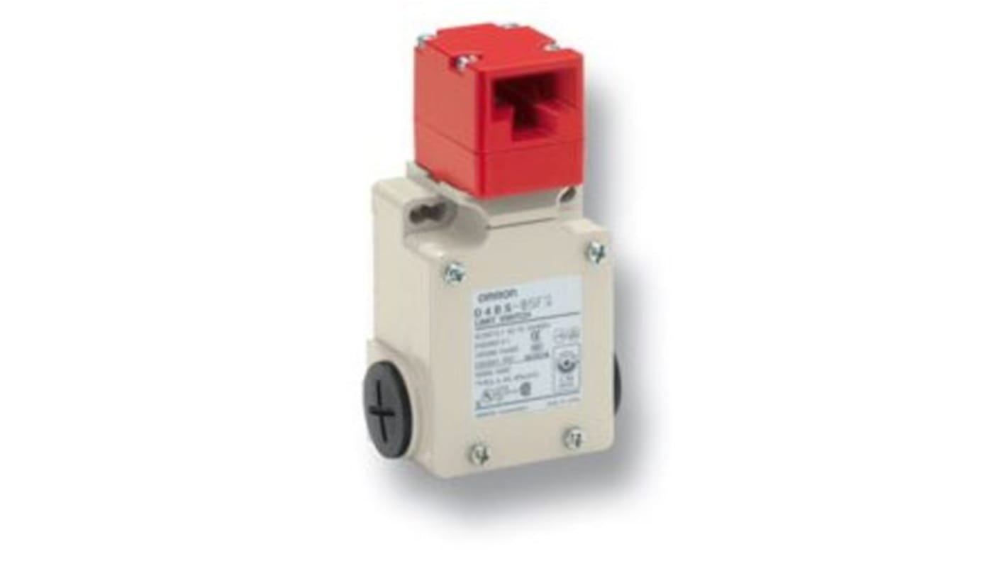 Interruptor de bloqueo de seguridad Omron D4BS-45FS, 1 NC / 1 NA, 400V, Con llave, D4BS