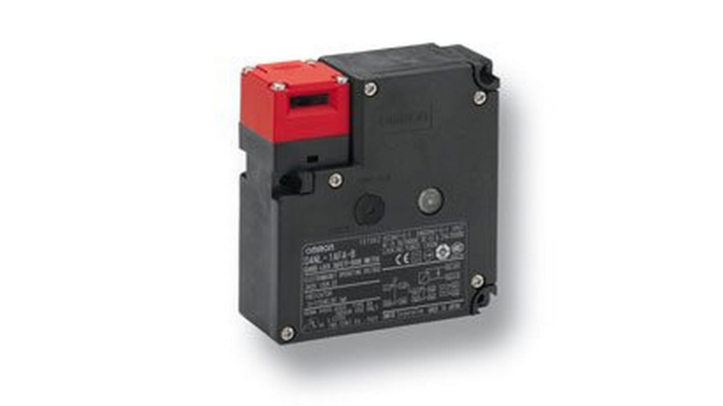 Interruptor de bloqueo por solenoide Omron D4NL-1BFA-B, PG 13,5, 1NC/1NO + 2NC, Plástico, D4NL, bloqueo Mechanical Lock