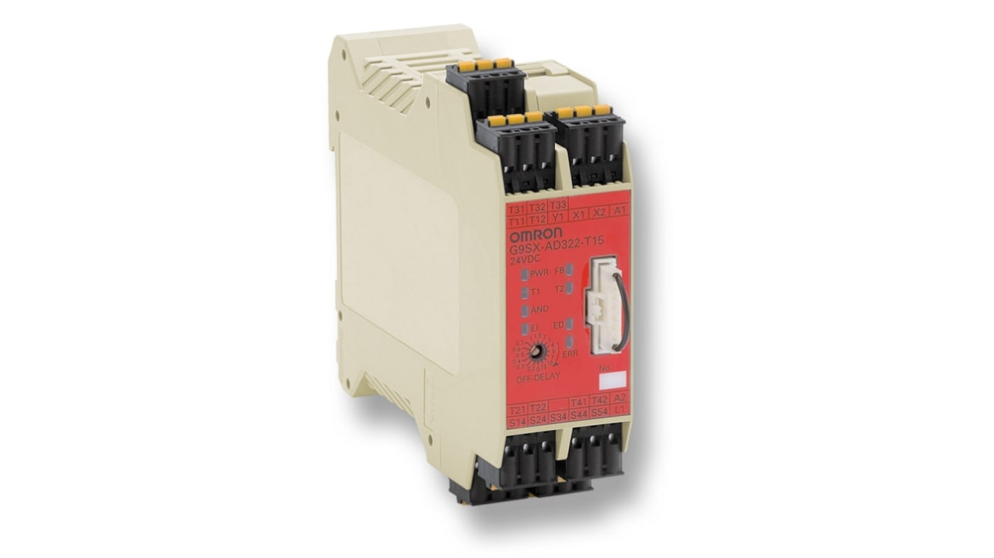 Omron Single/Dual-Channel Safety Relay, 24V, 3 Safety Contacts