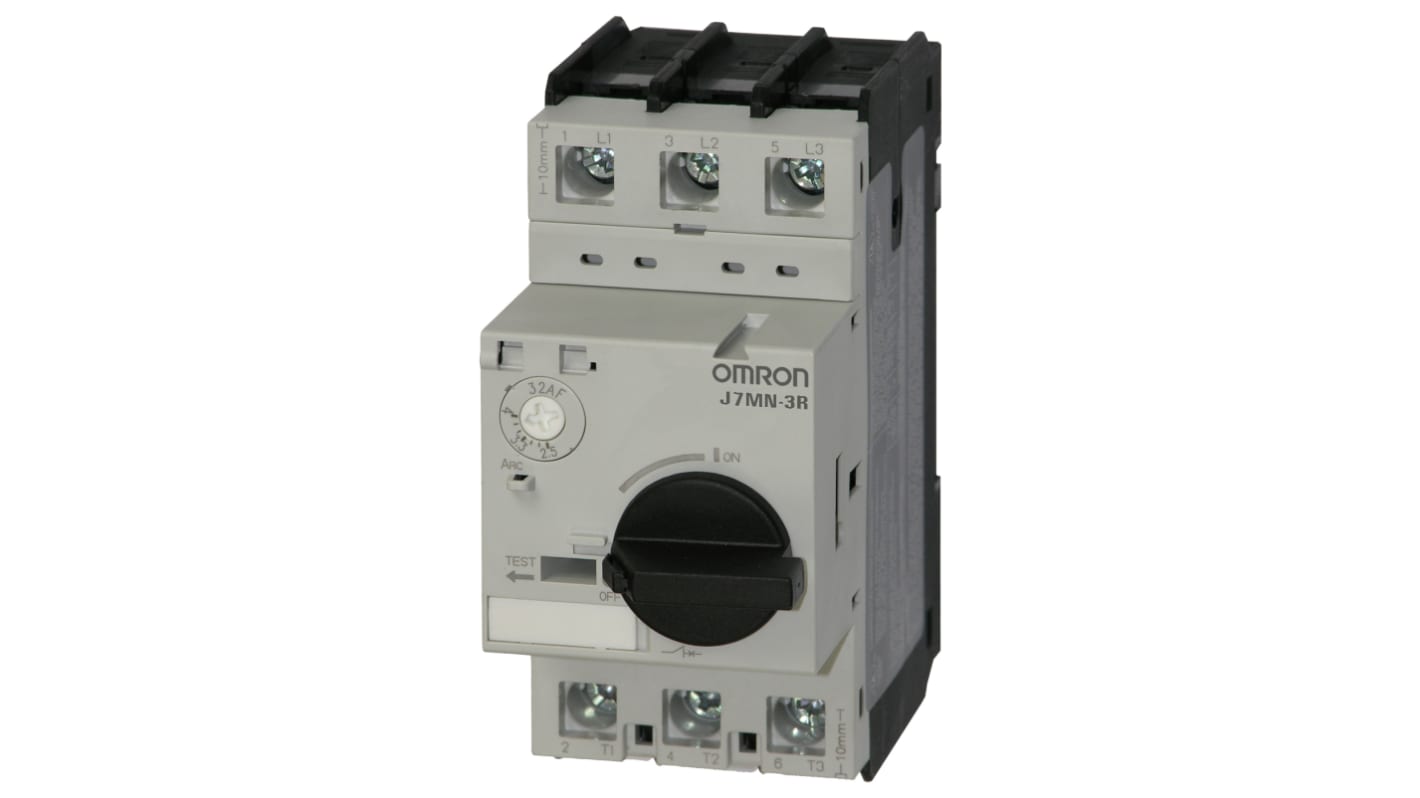 Unité de protection de moteur Omron MPCB J7MN 0,63 → 1 A., 400 V