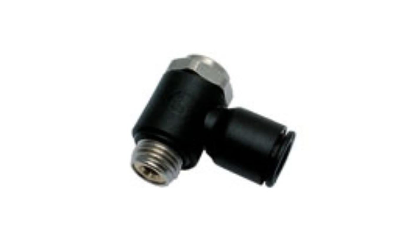 Regolatore di flusso Legris serie 7010, ingresso G 1/2 Maschio, ingresso tubo 12mm, uscita tubo 12