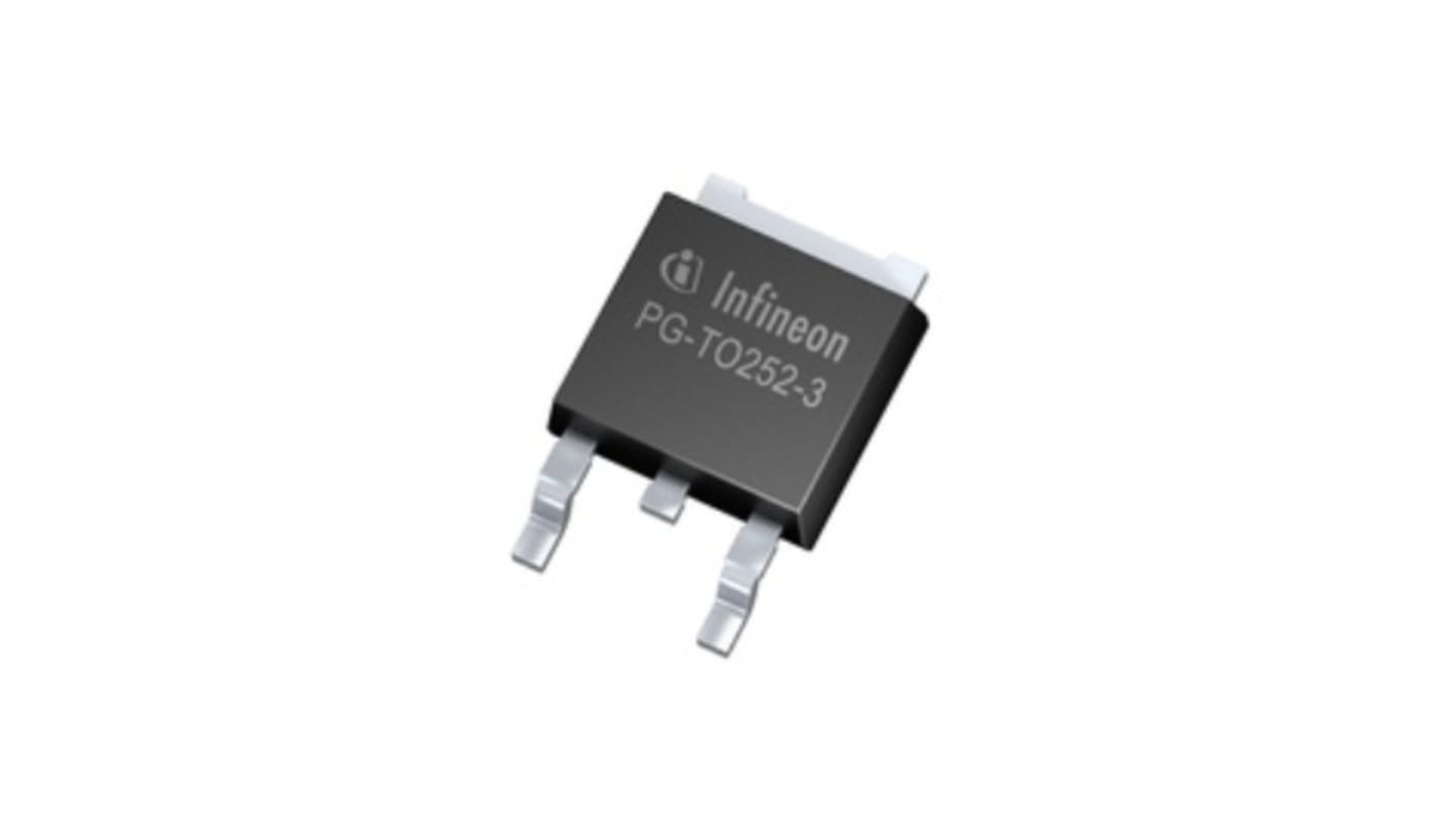 MOSFET Infineon, canale N, 0,064 O, 19 A, TO-252, Montaggio superficiale