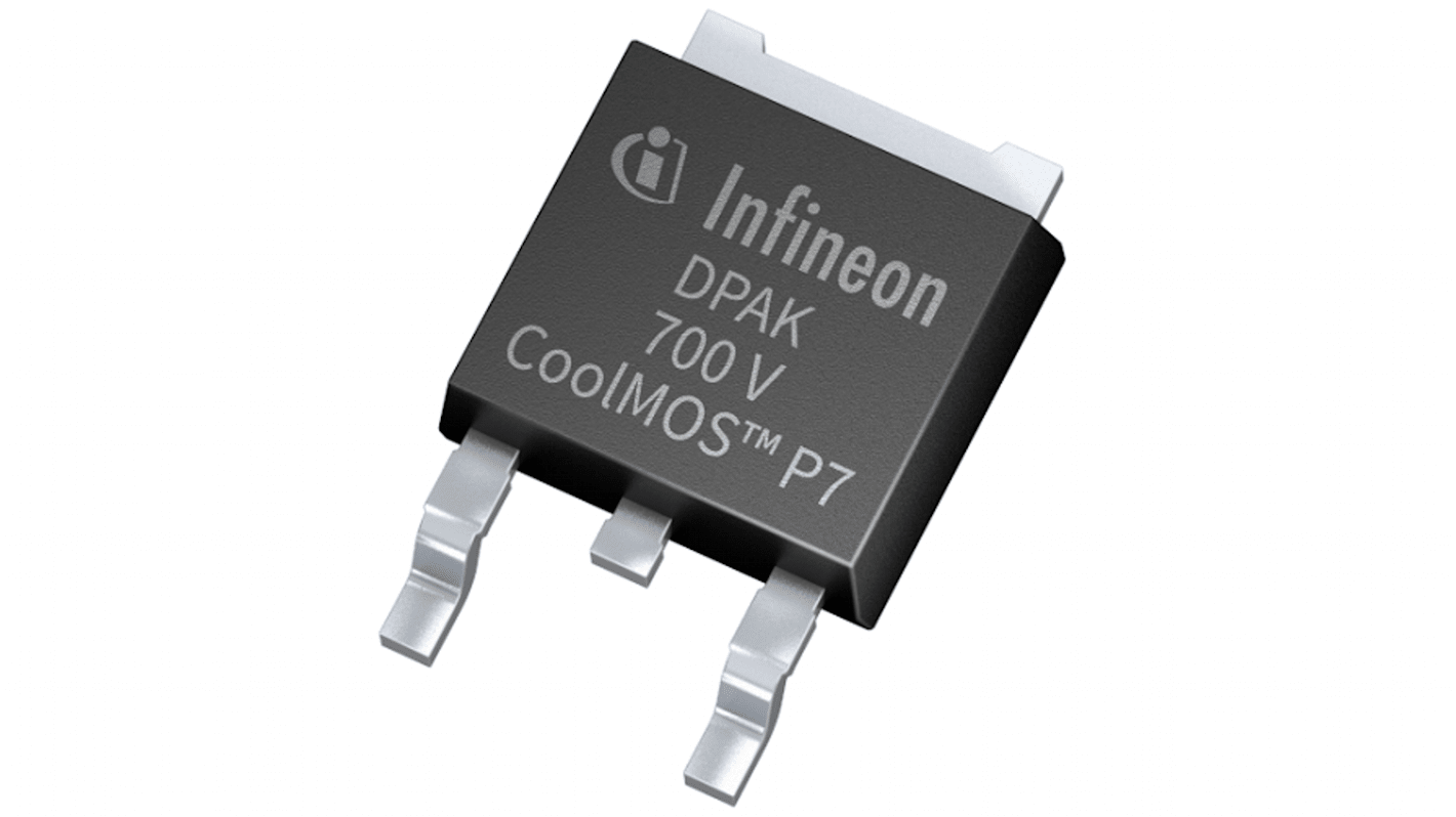 MOSFET Infineon IPD70R1K4P7SAUMA1, VDSS 700 V, ID 4 A, TO-252 de 3 pines