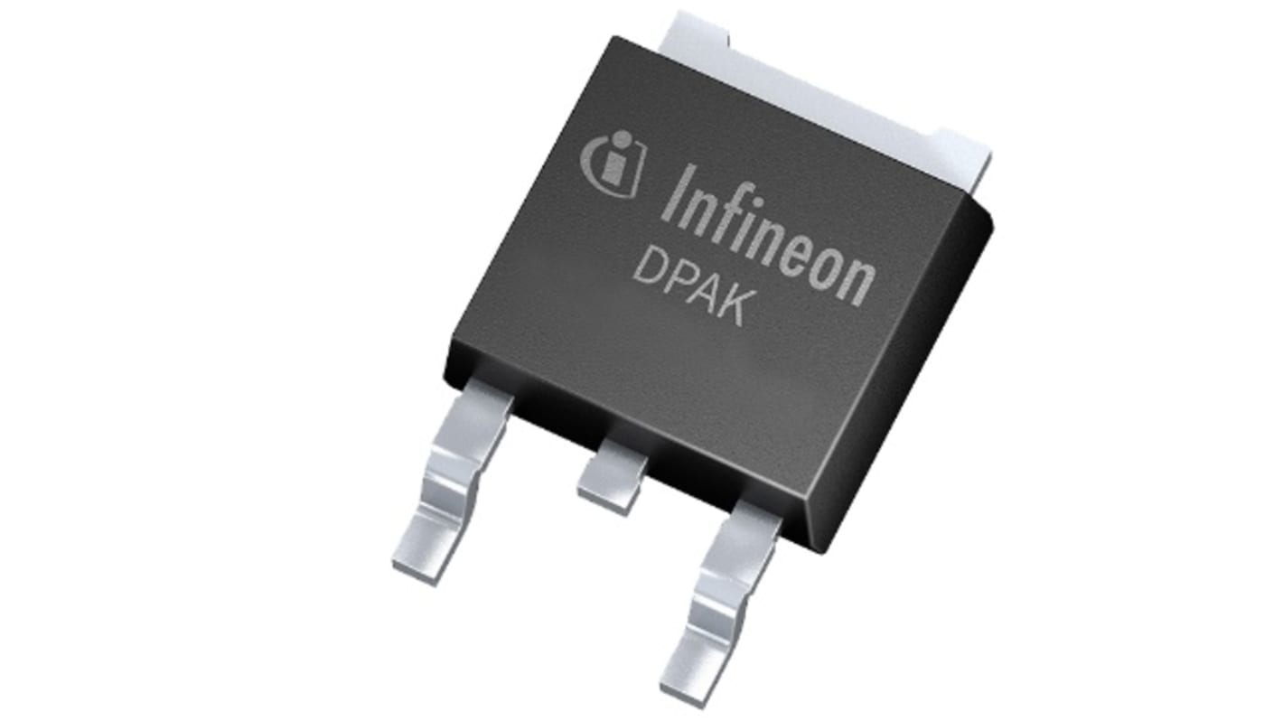 MOSFET Infineon IPD80R3K3P7ATMA1, VDSS 800 V, ID 1,9 A, TO-252 de 3 pines