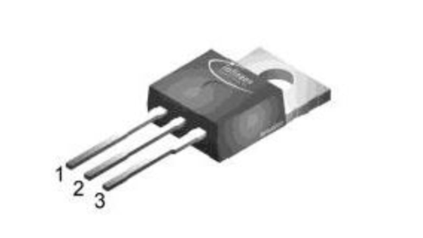 MOSFET Infineon, canale N, 0,0116 O, 70 A, TO-220, Su foro