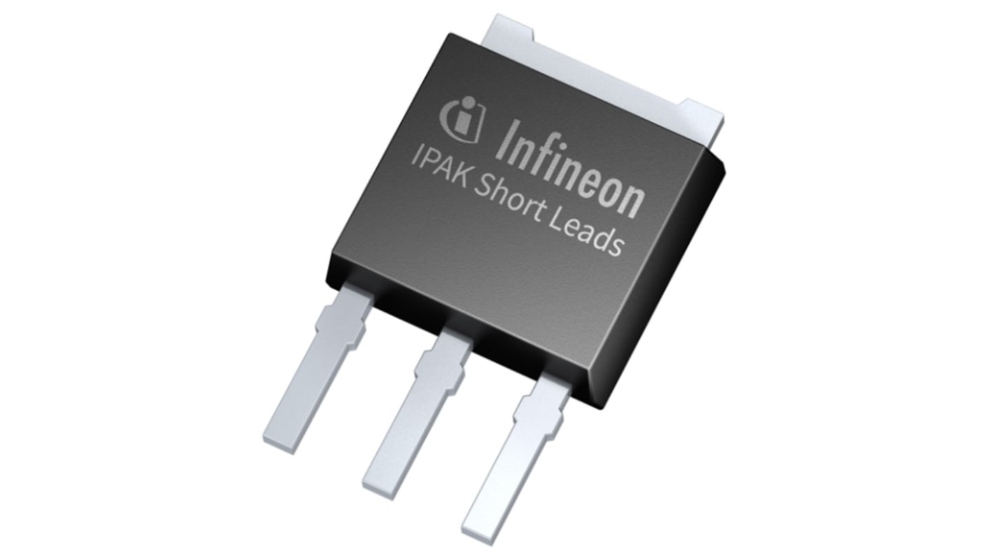 MOSFET Infineon, canale N, 0,9 O, 6 A, IPAK (TO-251), Su foro