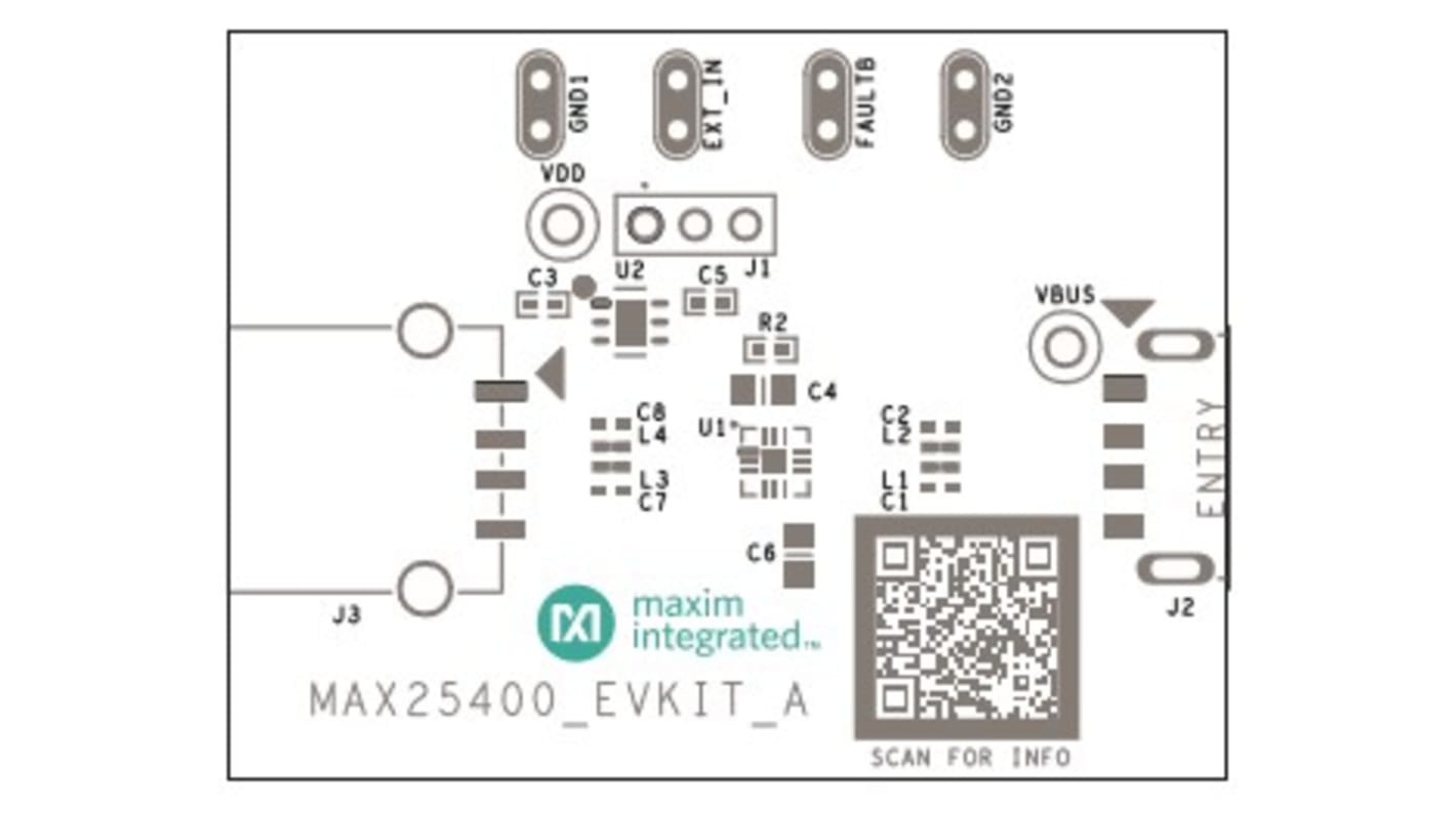 Maxim Integrated MAX25400 Evaluierungsbausatz, MAX25400EVKIT#